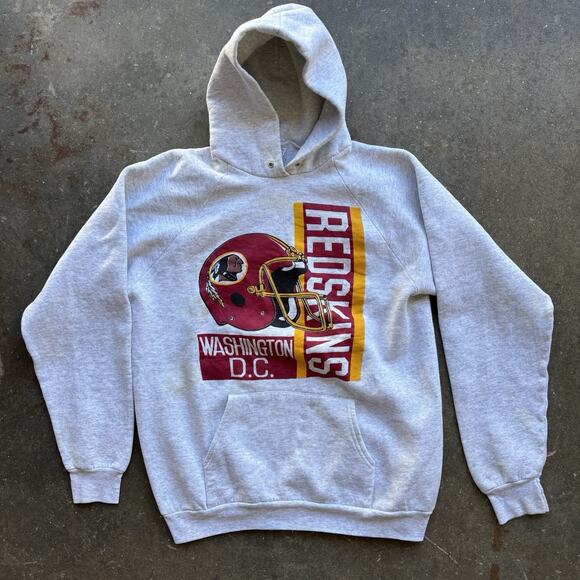 Washington Redskins Fruit Of The Loom Vintage 90s Hoodie Mens Small Unisex Flaw - Picture 1 of 7